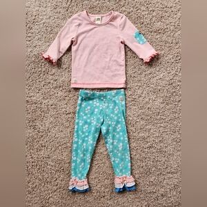 Wildflowers Pink and Blue Kids Outfit